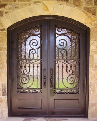 Decorative Iron Entry Door