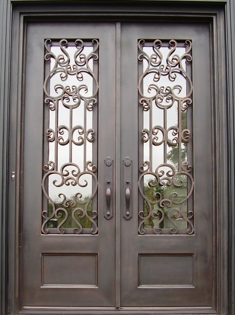 Candelford Decorative Wrought Iron Door