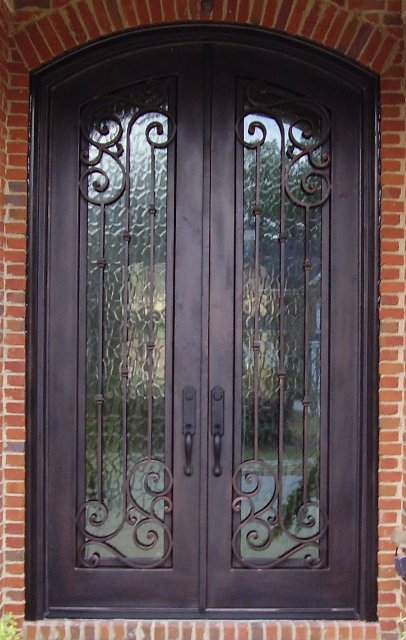 Meyers decorative iron entry door